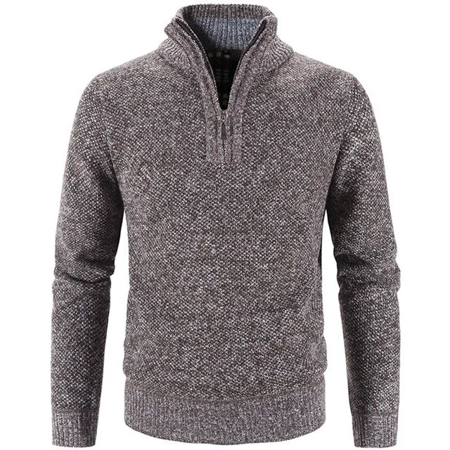 Men’s Half-Zip Embroidered Collar Sweater Raufford RF181