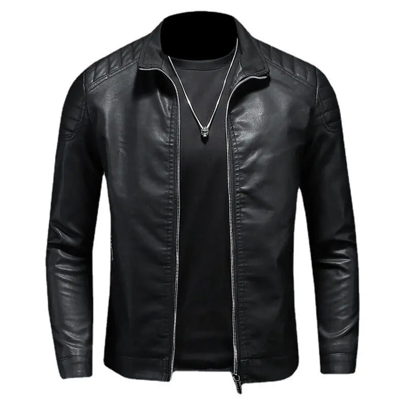 Men’s Motorcycle Leather Jacket Raufford RF167