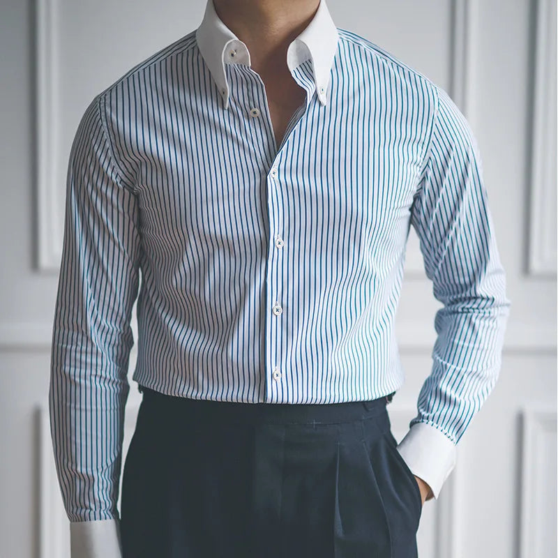 Men's Striped Dress Shirt Raufford RF053