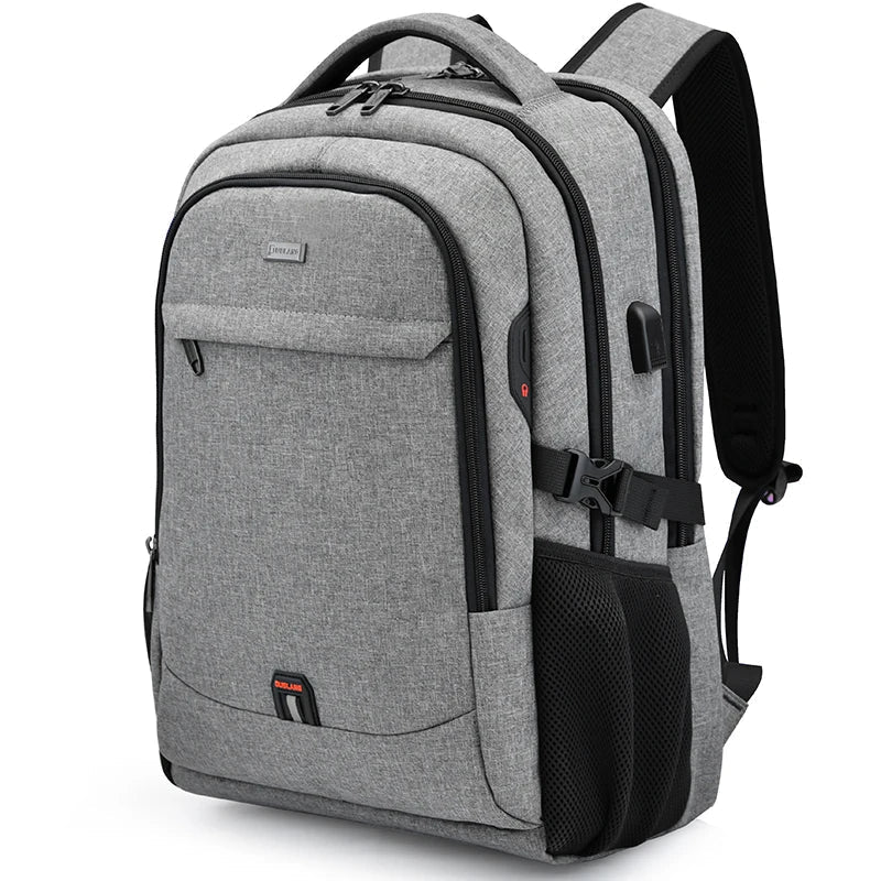 Men’s Executive Backpack Raufford RF084 – 17" Laptop, Water-Resistant, USB Port
