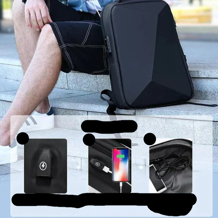 Men’s Executive Backpack Raufford RF087 – 14" Laptop, Water-Resistant, USB Port