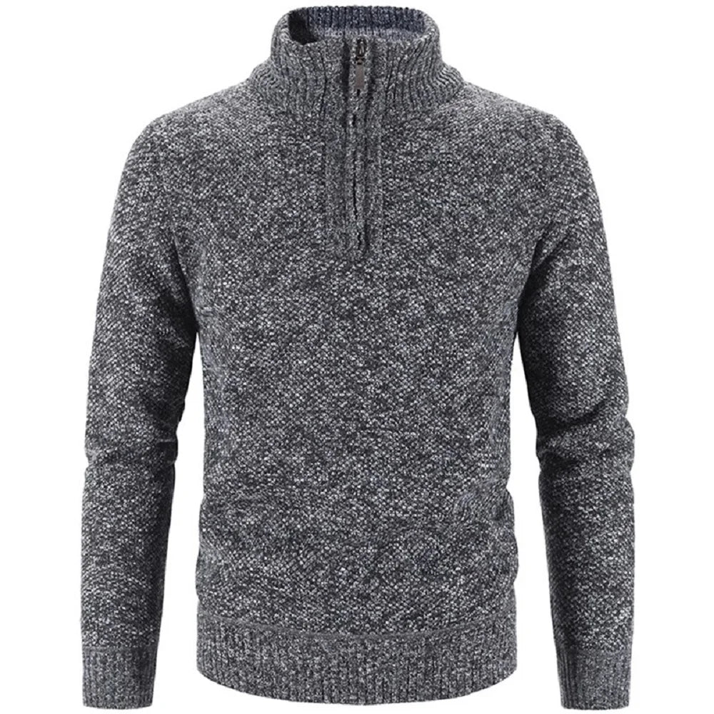 Men’s Half-Zip Embroidered Collar Sweater Raufford RF181
