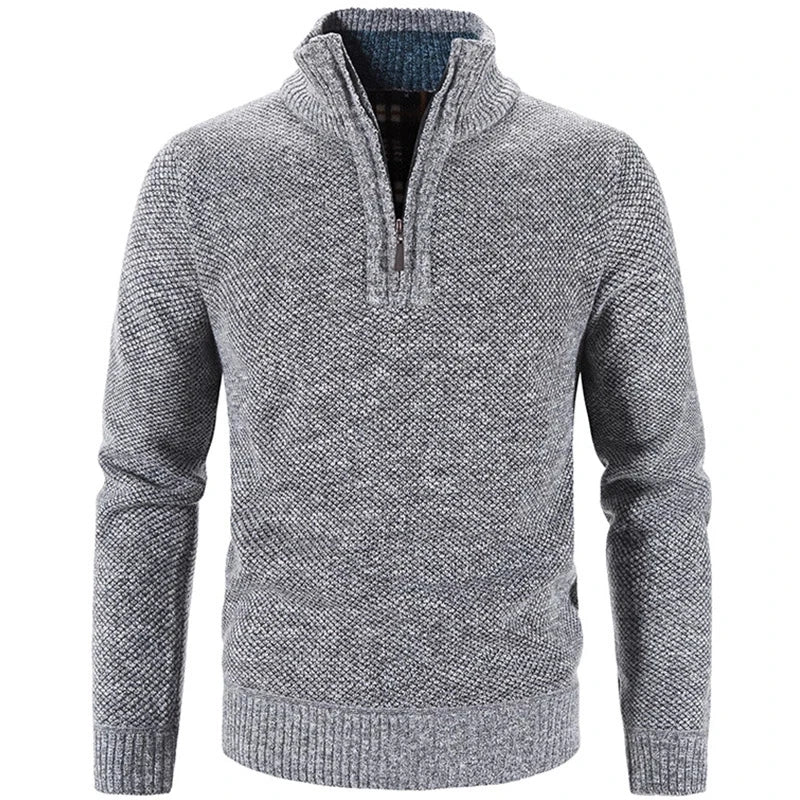 Men’s Half-Zip Embroidered Collar Sweater Raufford RF181