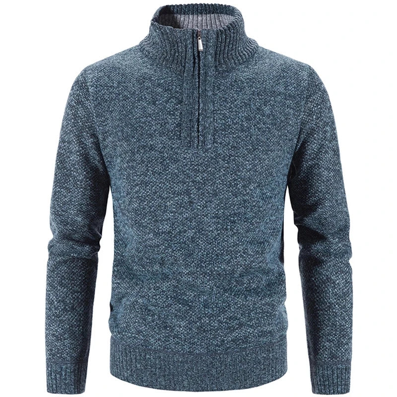 Men’s Half-Zip Embroidered Collar Sweater Raufford RF181